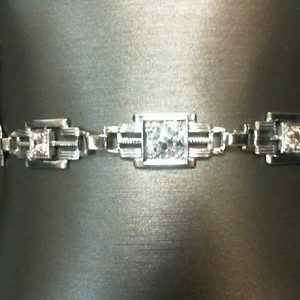  white gold and diamond bracelet