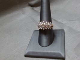  14kt Yellow Gold Diamond cluster ring